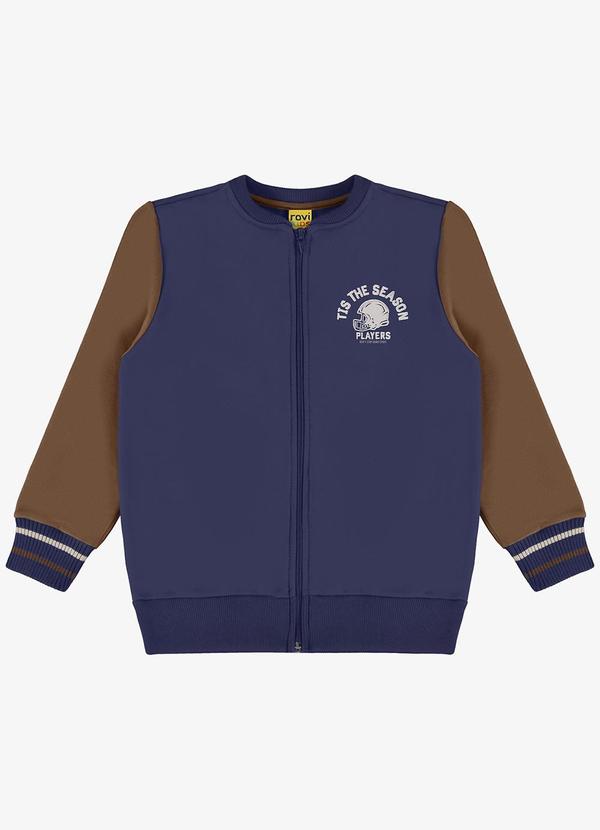 Rovi Kids - Jaqueta Infantil em Moletom Azul 5