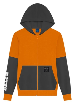 Ddk - Jaqueta Infantil em Moletom com Capuz Amarelo - DDK