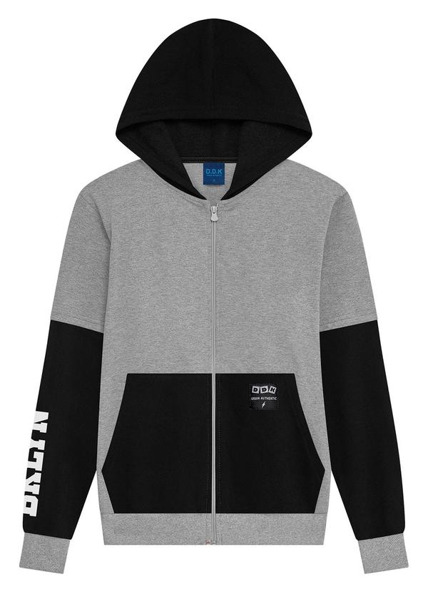Ddk - Jaqueta Infantil em Moletom com Capuz Cinza 3