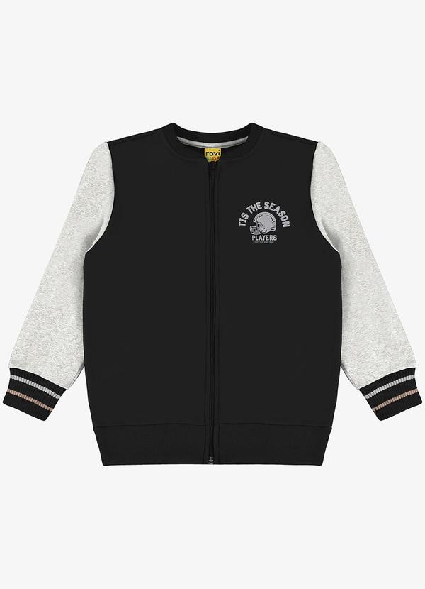 Rovi Kids - Jaqueta Infantil em Moletom Preto