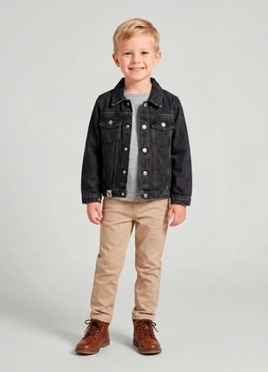 Trick Nick - Jaqueta Infantil JeansPreto - TRICK NICK