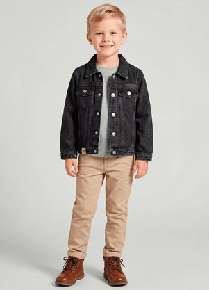 Trick Nick - Jaqueta Infantil JeansPreto - TRICK NICK