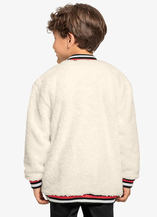 Trick Nick - Jaqueta Infantil Masculina Bomber Bege 2