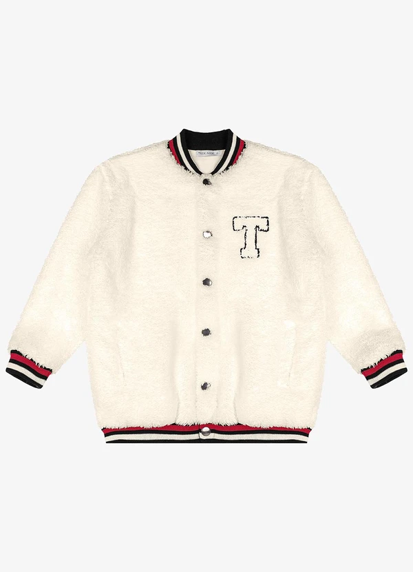 Trick Nick - Jaqueta Infantil Masculina Bomber Bege 5