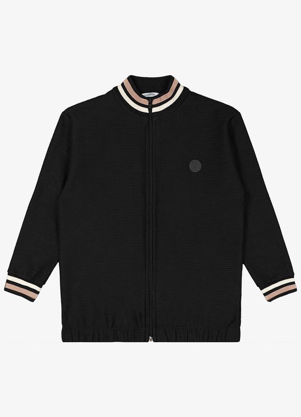 Trick Nick - Jaqueta Infantil Masculina Bomber Preto