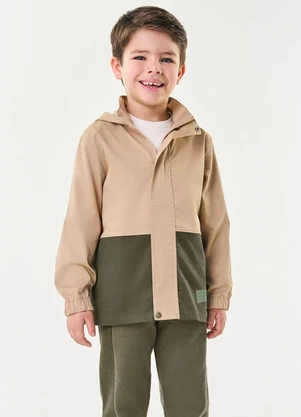 Trick Nick - Jaqueta Infantil Masculina com Capuz Marrom - TRICK NICK