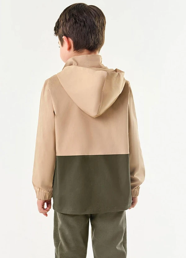 Trick Nick - Jaqueta Infantil Masculina com Capuz Marrom 2