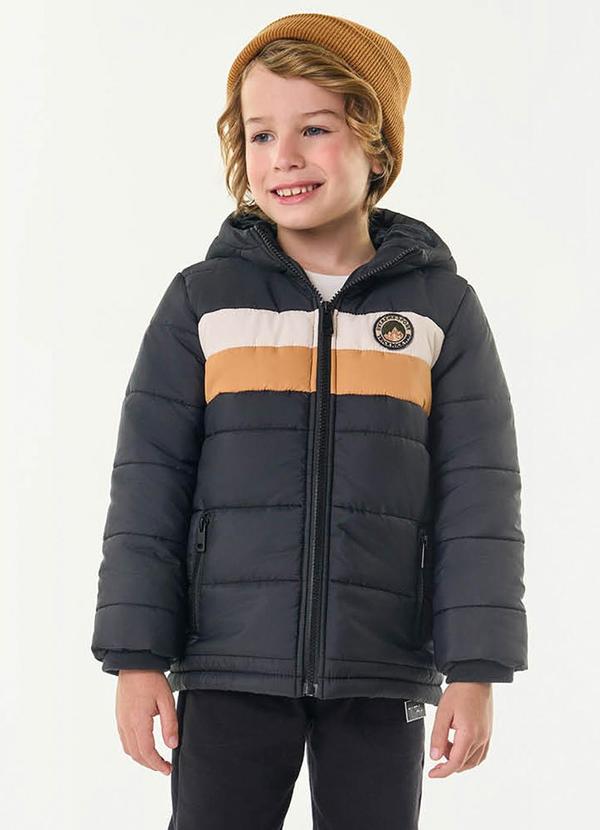 Trick Nick - Jaqueta Infantil Masculina com Capuz Preto