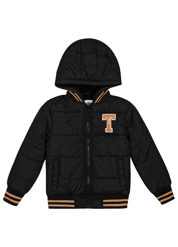 Trick Nick - Jaqueta Infantil Masculina com Capuz Preto