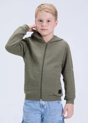 Vida Costeira - Jaqueta Infantil Masculina de Jaquard 3d Verde - VIDA COSTEIRA