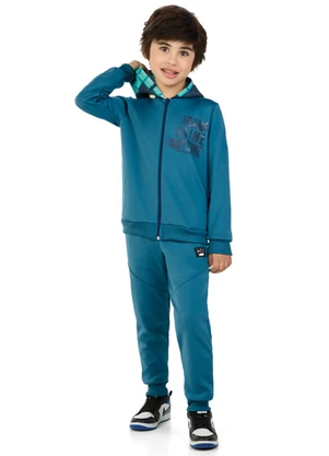 Marlan - Jaqueta Infantil Menino Am Malha Newtech Azul - MARLAN