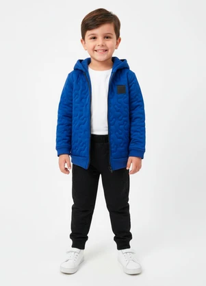 Ioluig - Jaqueta Infantil Menino Capuz Azul - IOLUIG