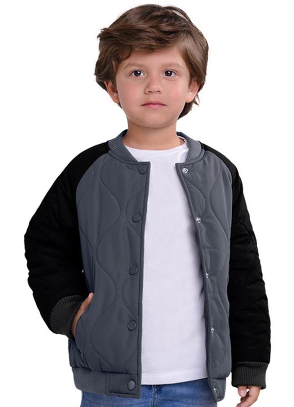 Milon - Jaqueta Infantil Menino Cinza