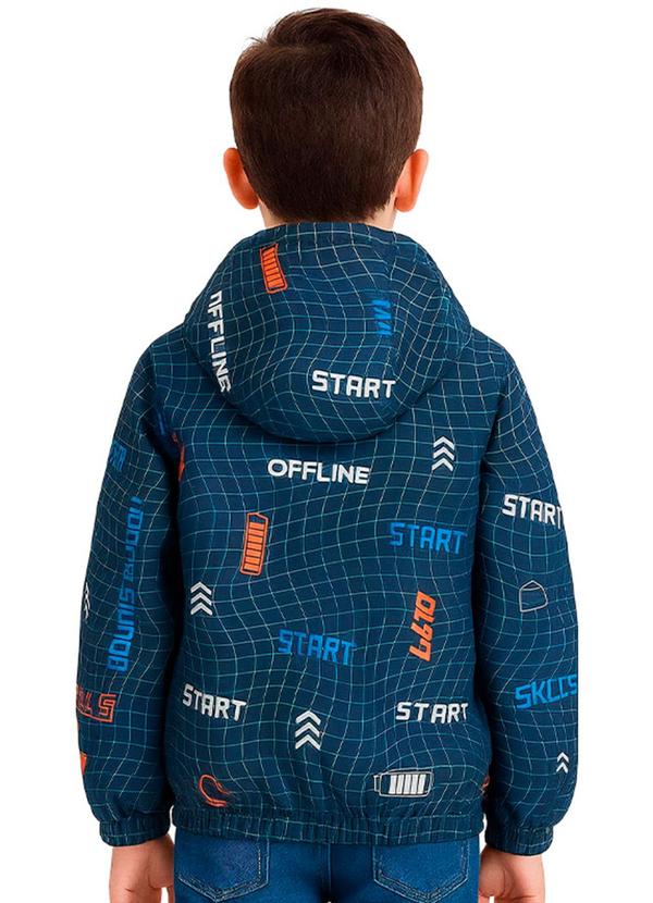 Marlan - Jaqueta Infantil Menino Corta Vento Confort Azul 2
