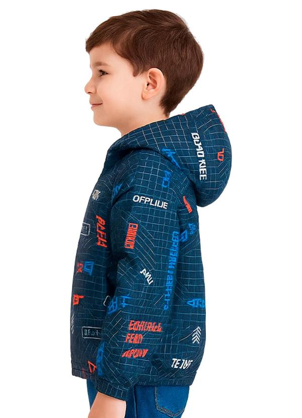 Marlan - Jaqueta Infantil Menino Corta Vento Confort Azul 3