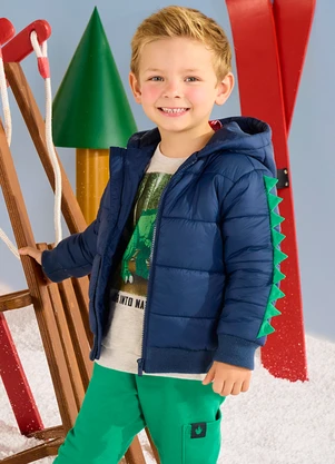 Kyly - Jaqueta Infantil Menino Dinossauro Marinho - KYLY