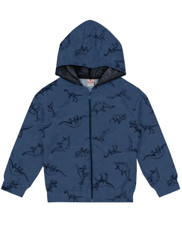 Brandili - Jaqueta Infantil Menino em Microfibra Azul