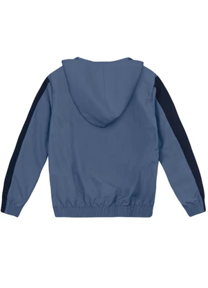 Brandili - Jaqueta Infantil Menino em Microfibra Azul - BRANDILI