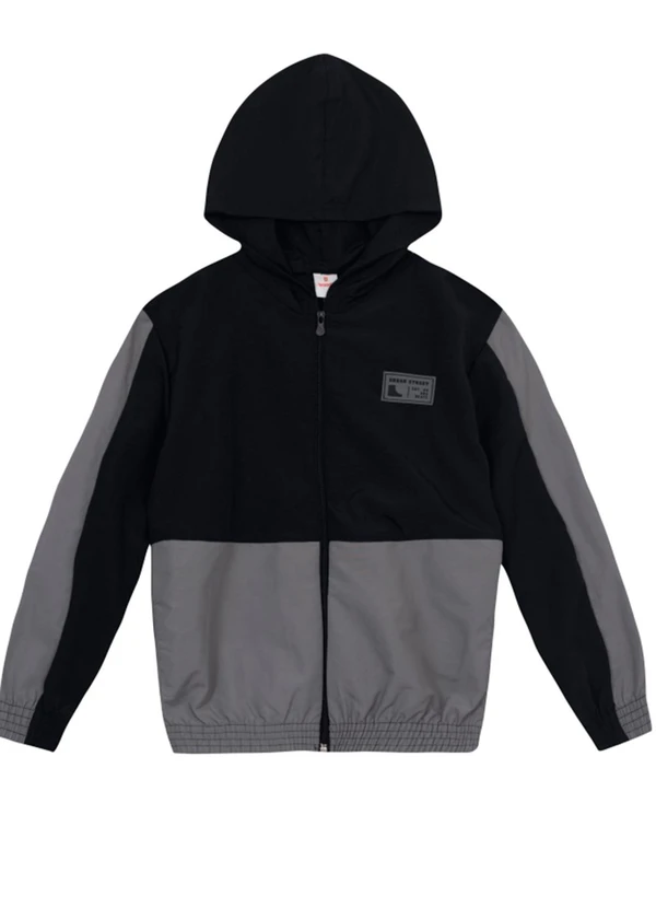 Brandili - Jaqueta Infantil Menino em Microfibra Preto 3