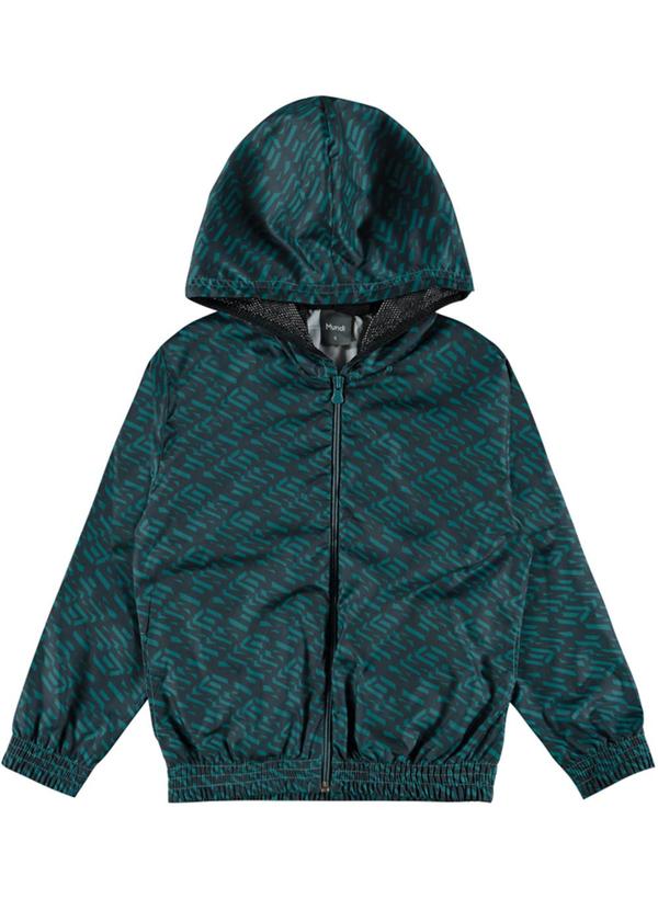 Brandili Mundi - Jaqueta Infantil Menino em Microfibra Verde