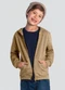 Brandili - Jaqueta Infantil Menino em Moletom Verde - variação: Marrom