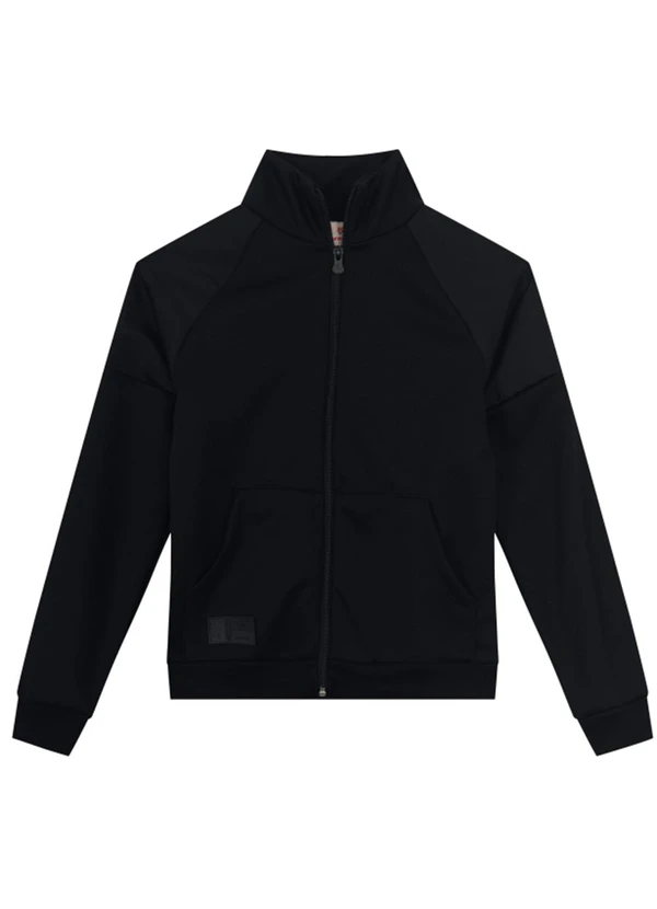 Brandili - Jaqueta Infantil Menino em Moletom Preto