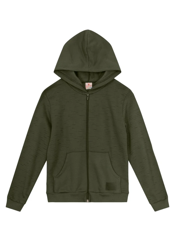 Brandili - Jaqueta Infantil Menino em Moletom Verde