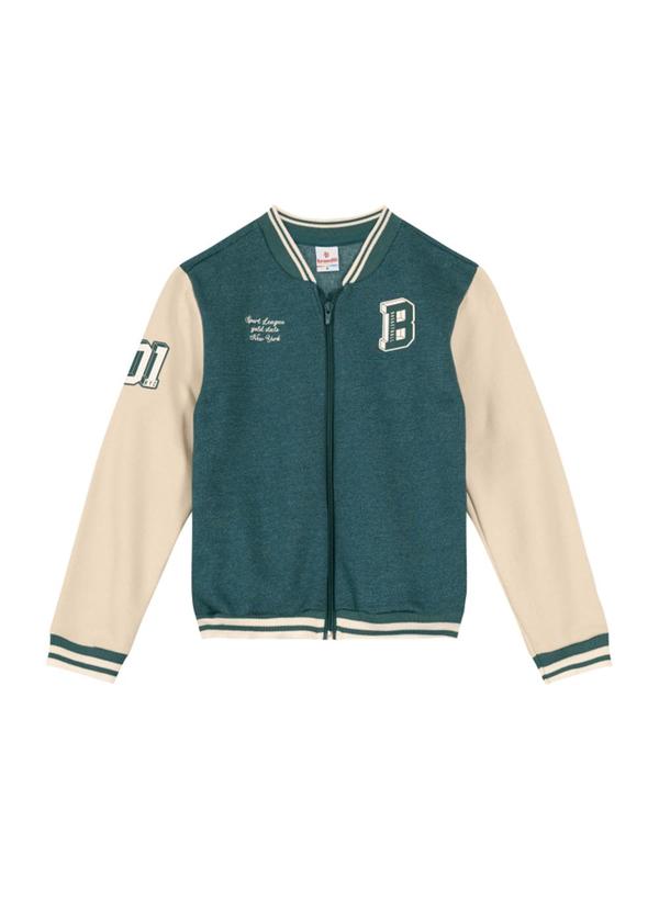Brandili - Jaqueta Infantil Menino em Moletom Verde 3
