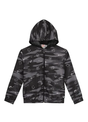 Brandili - Jaqueta Infantil Menino Gamer Cinza - BRANDILI