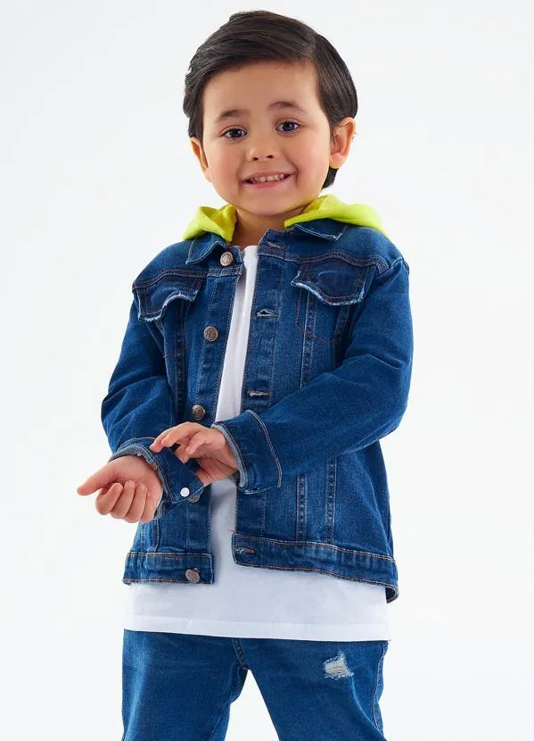 Jeans Casaco Infantil Para Menino Jaqueta Infantil Menino Jeans