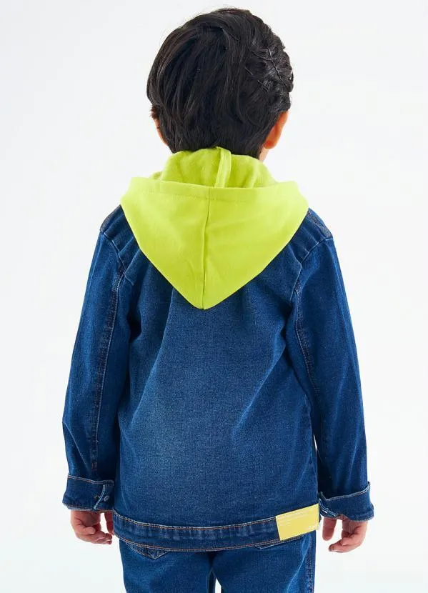 Up Baby - Jaqueta Infantil Menino Jeans Azul 2