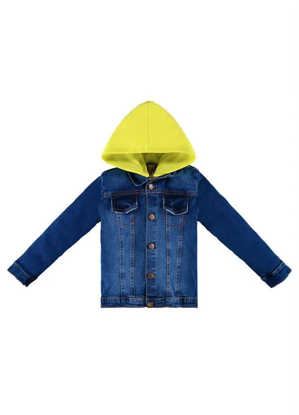 Up Baby - Jaqueta Infantil Menino Jeans Azul 5