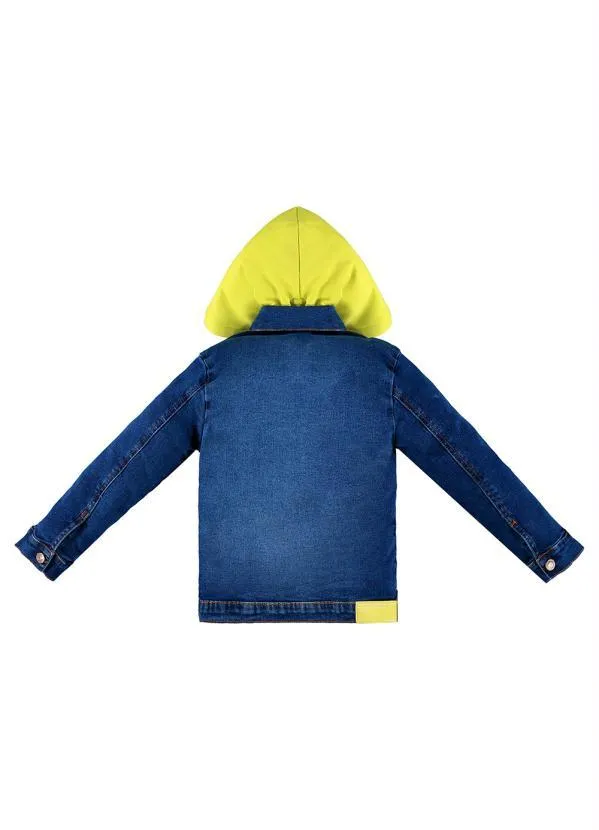 Up Baby - Jaqueta Infantil Menino Jeans Azul 6