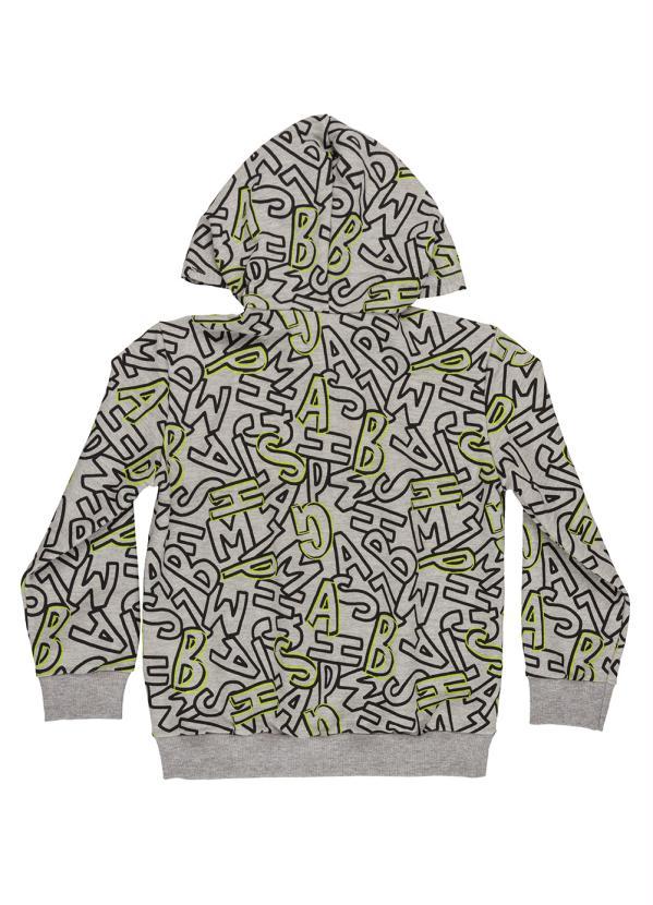 Bee Loop - Jaqueta Infantil Menino Moletom Cinza 2