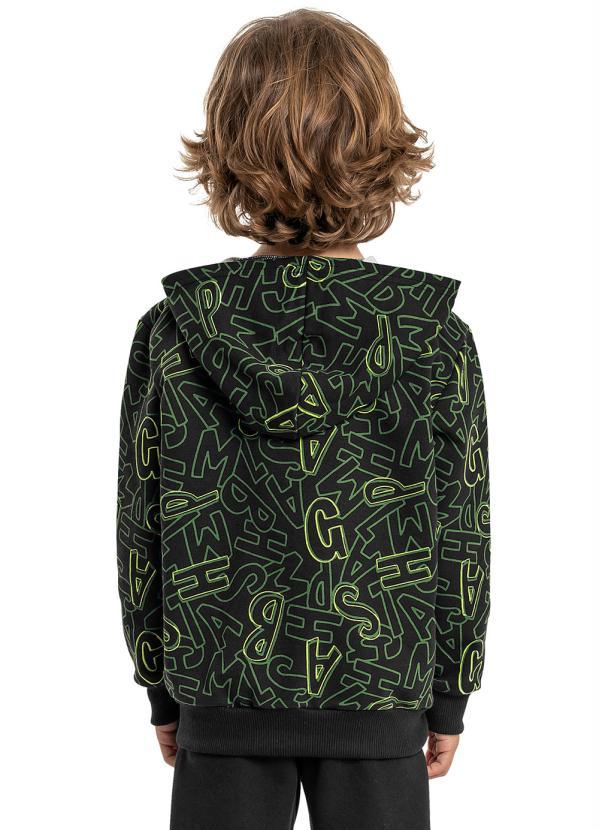 Bee Loop - Jaqueta Infantil Menino Moletom Preto 2