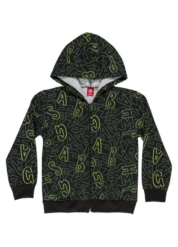 Bee Loop - Jaqueta Infantil Menino Moletom Preto 5