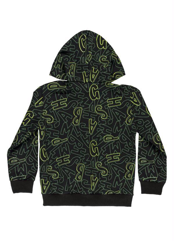 Bee Loop - Jaqueta Infantil Menino Moletom Preto 6