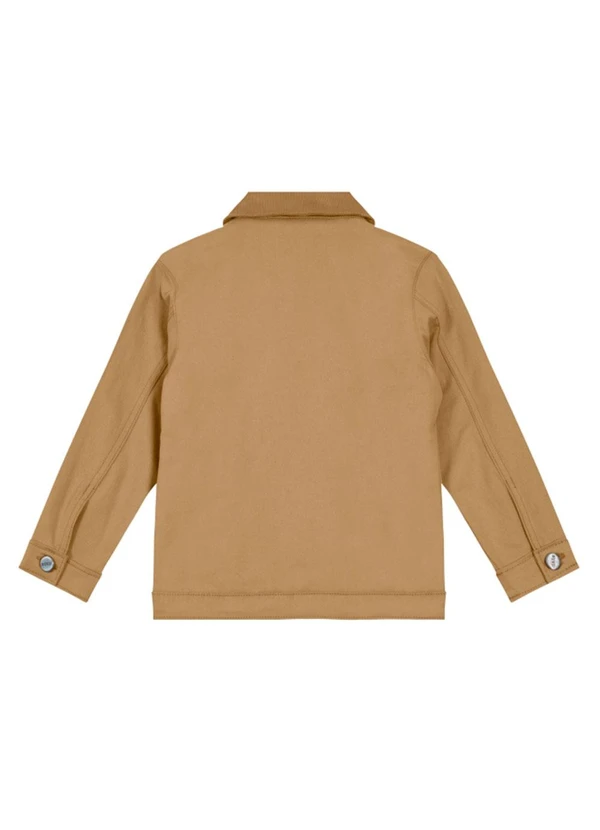 Brandili Mundi - Jaqueta Infantil Menino Peluciada Marrom 4