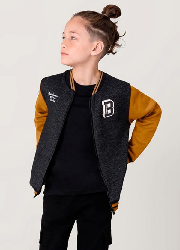 Brandili - Jaqueta Infantil Menino Preto