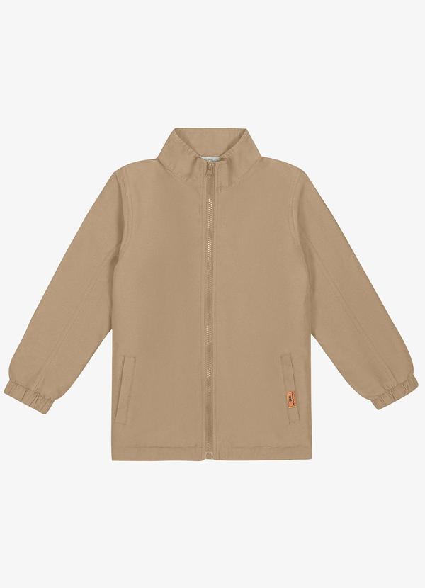 Trick Nick - Jaqueta Infantil Microfibra Aveludada Marrom