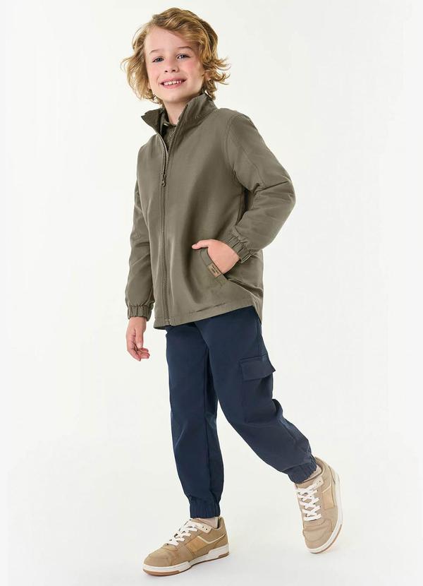 Trick Nick - Jaqueta Infantil Microfibra Aveludada Verde 3