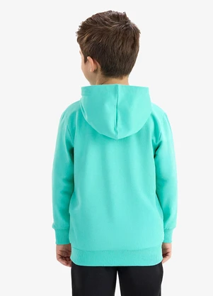 Rovi Kids - Jaqueta Infantil Moletom com Capuz Verde - ROVI KIDS