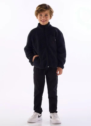 Quimby - Jaqueta Infantil para Menino Preto - QUIMBY