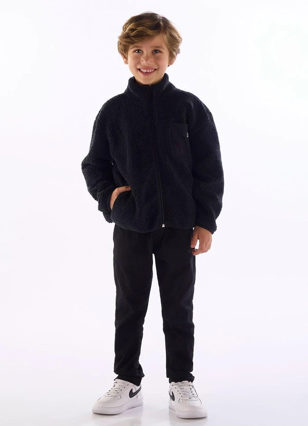 Quimby - Jaqueta Infantil para Menino Preto 2