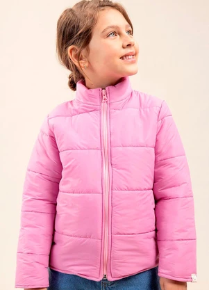 Bugbee - Jaqueta Infantil Tactel Dublado Rosa - BUGBEE
