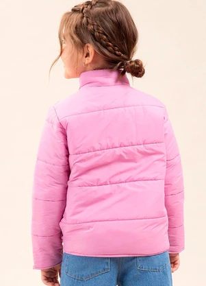 Bugbee - Jaqueta Infantil Tactel Dublado Rosa - BUGBEE