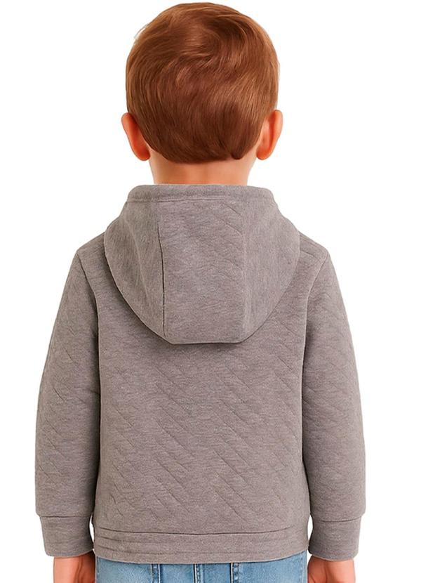 Marlan - Jaqueta Infantil Unissex em Matelassê Cinza 2
