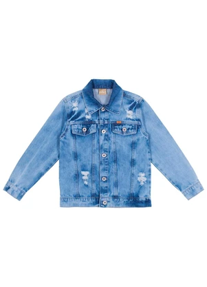 Milon - Jaqueta Infantil Unissex Jeans - MILON