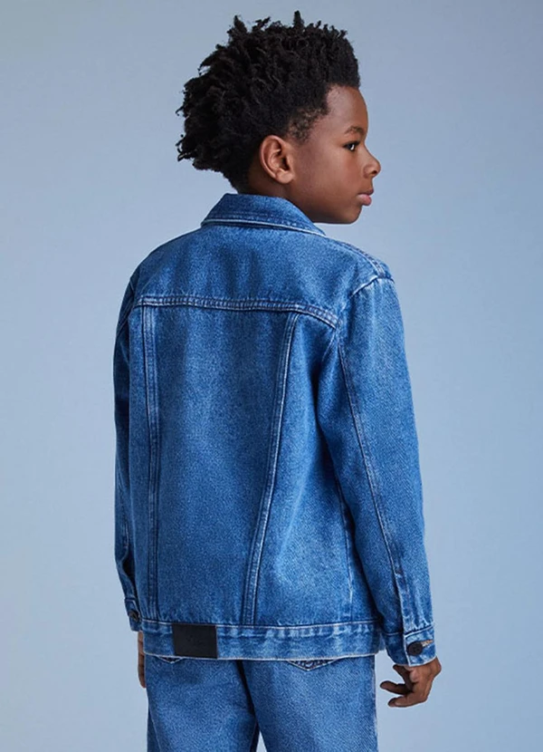 Youccie - Jaqueta Jeans Basica Azul 2