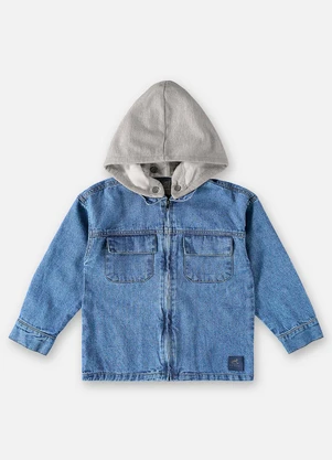 Up Baby - Jaqueta Jeans Infantil para Menino Azul - UP BABY